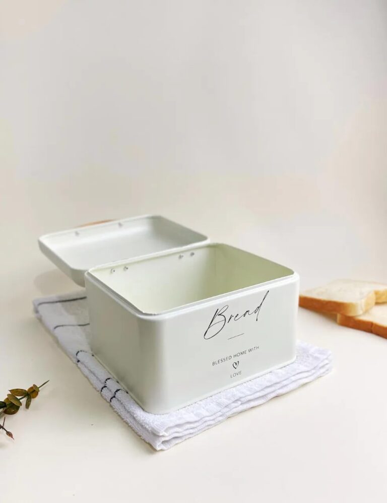 Caixa em Metal Off White 25x11x10cm