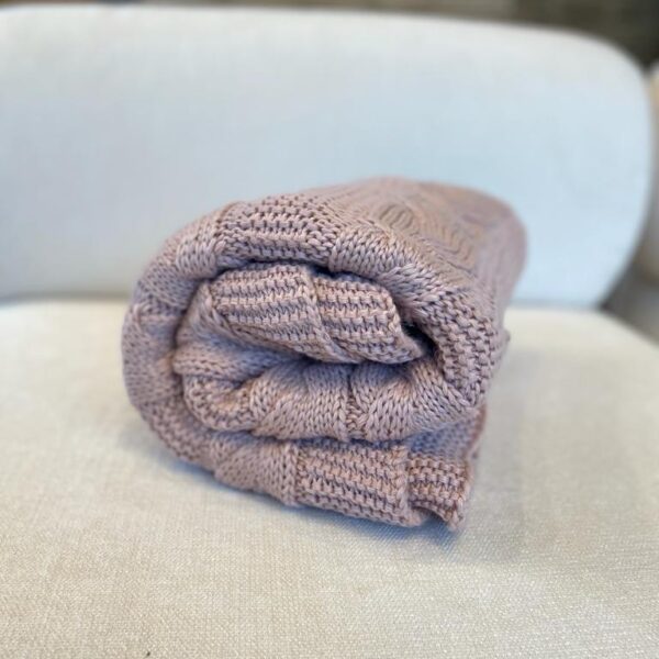 MANTA TRICO RENDA ROSA 90X180