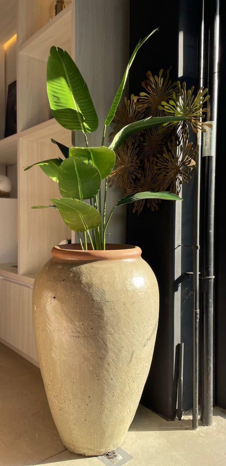 Vaso em Cerâmica Creme Vietnamita