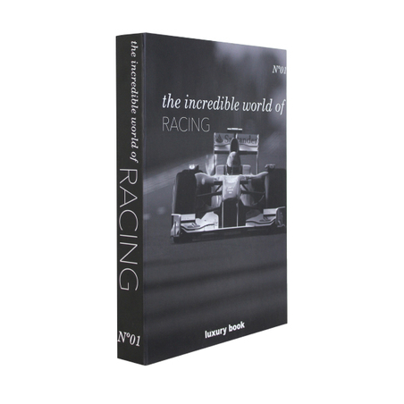 CAIXA LIVRO INCREDIBLE WORLD OF RACING 36X27X5