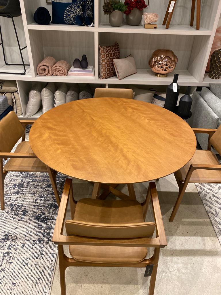 original.jpeg MESA DE JANTAR DUDA REDONDA NOGUEIRA D136 - Imagem 1