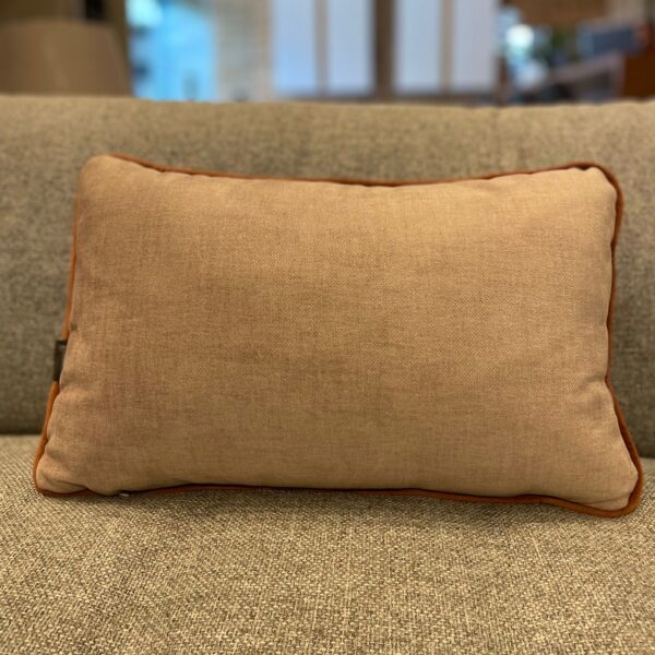 ALMOFADA LOMBAR EM VELUDO TERRACOTA 32X52