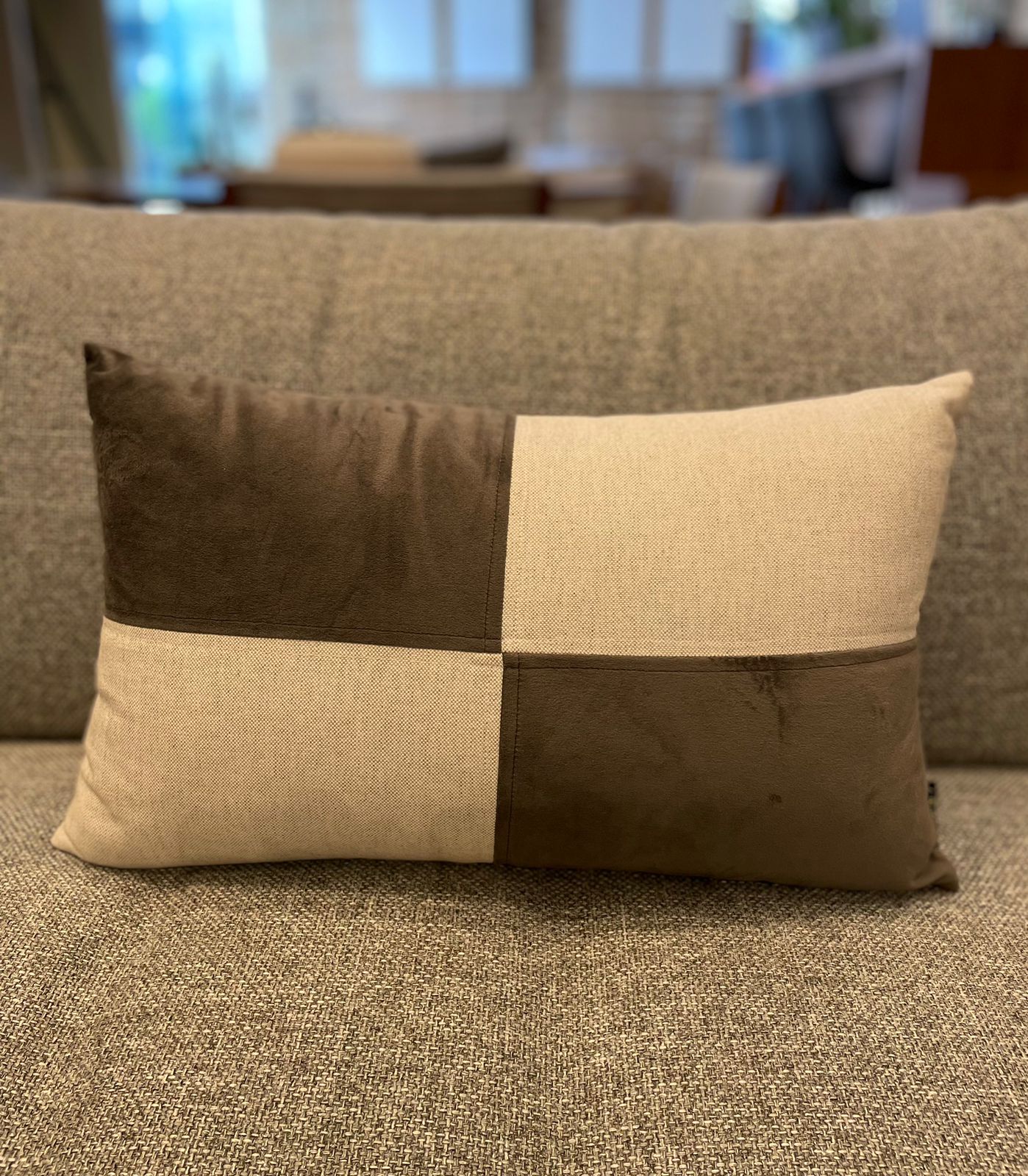 original-4179-1.jpeg RINIERA EM VELUDO CINZA C/LINHO C/RECORTES - Imagem 1