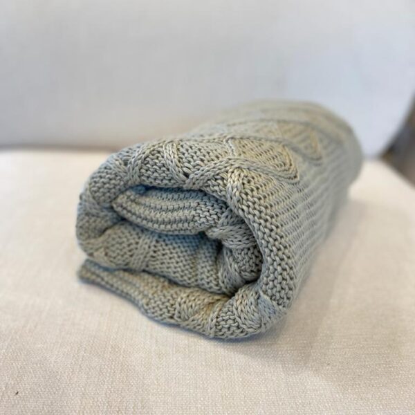 MANTA TRICO RENDA  BEGE 90X180