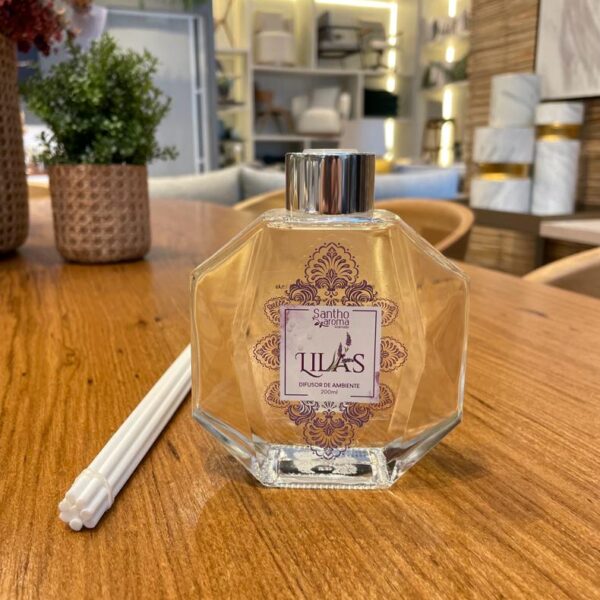 DIFUSOR DE VARETAS 200ML VIDRO LILAS