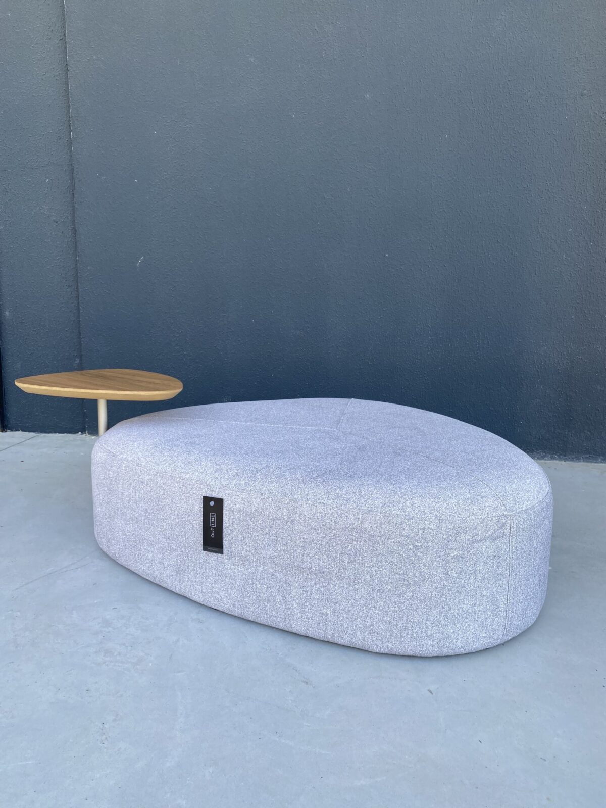 PUFF OSLO G BAIXO - C MESA CZA-SMOKE/ L-FRE/ ALUM - Imagem 2