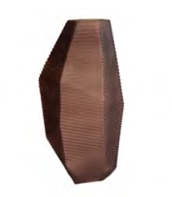 VASO DE VIDRO MARROM