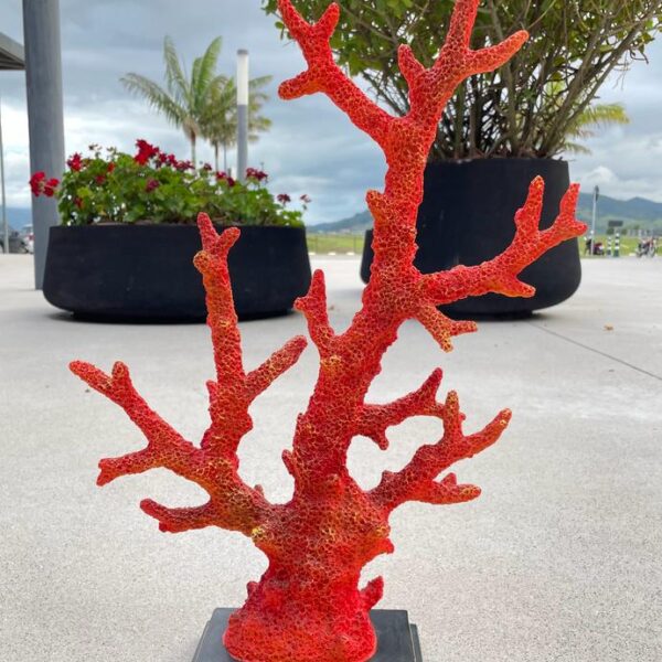 CORAL EM POLIRESINA LARANJA