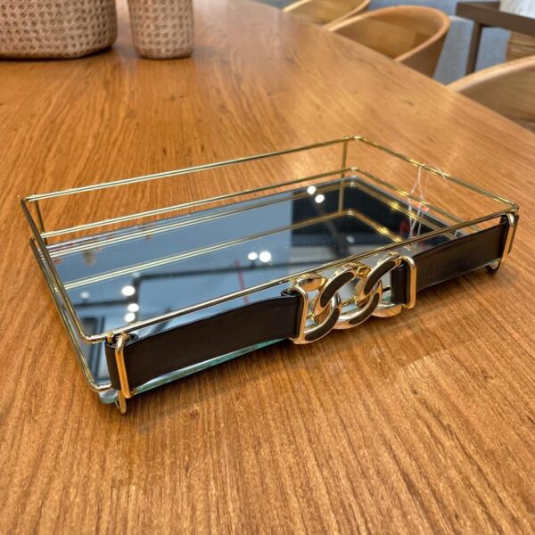 BANDEJA FENCE CORRENTE PRETA 15 X 25 CM - ARAMADO GOLDEN