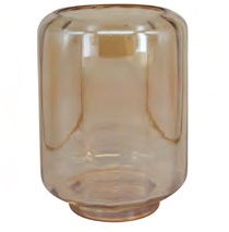 VASO DE VIDRO AMBAR