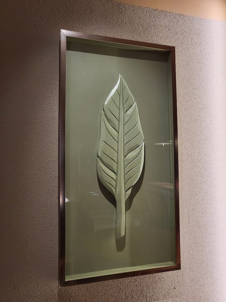 Quadro 50x100 - Escultura Folha Verde