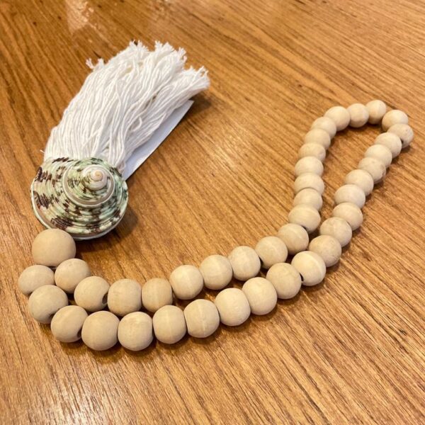 COLAR DE MESA DECORATIVO 50CM C/CONCHA VERDE