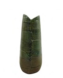 VASO VERDE COM TEXTURA VERDE