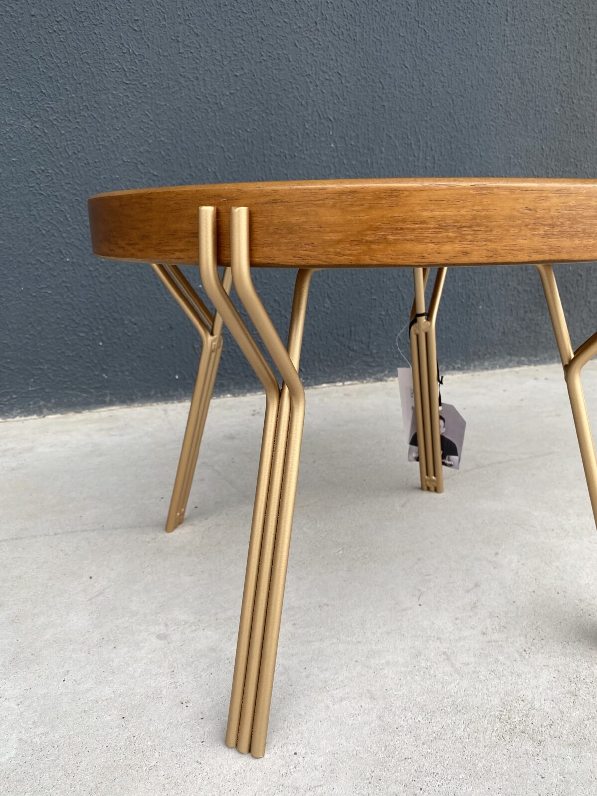 MESA CENTRO EOS BASE DOU TAMP/RECOURO MARROM 45X45X35 - Imagem 2