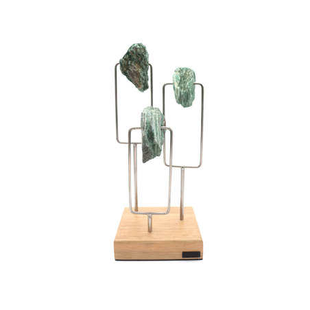 ESCULTURA PEDRA TRIPLO FUCSITA