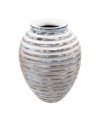 VASO DECORATIVO EM RESINA BRANCO