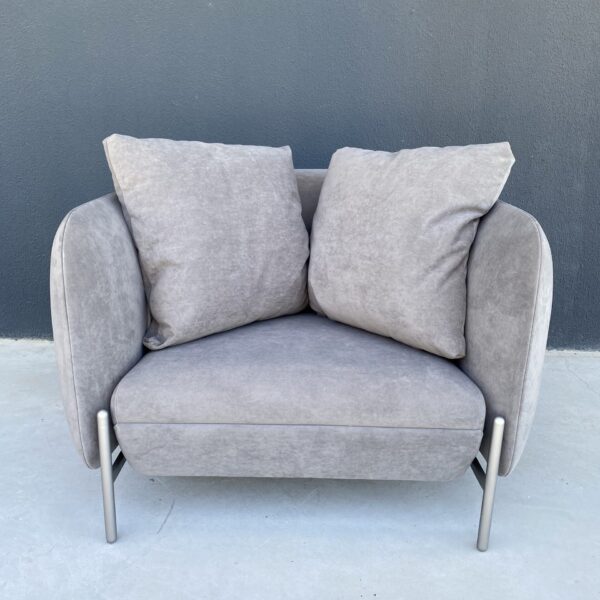 POLTRONA IPE ASS 80 TEC 12948 ACABAMENTO ICE GRAY 110X95X75