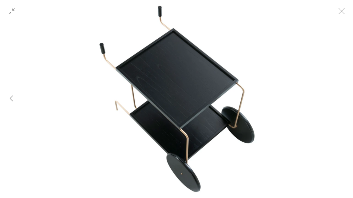 CARRINHO BAR MINIMAL METAL CHAMPANHE TAMPO PT 95X56X76 - Imagem 2