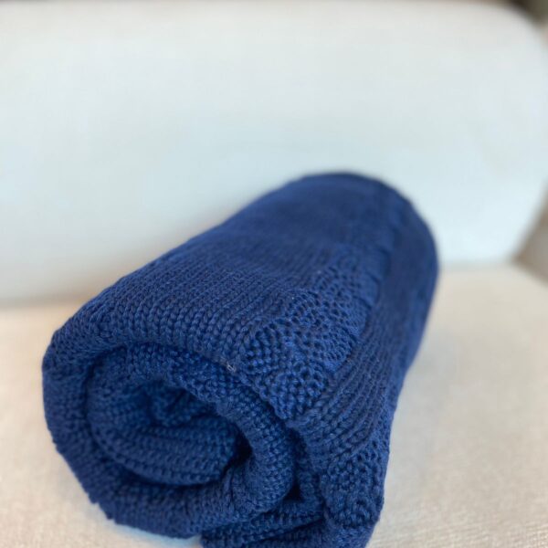 MANTA TRICO AZUL MARINHO 180X90