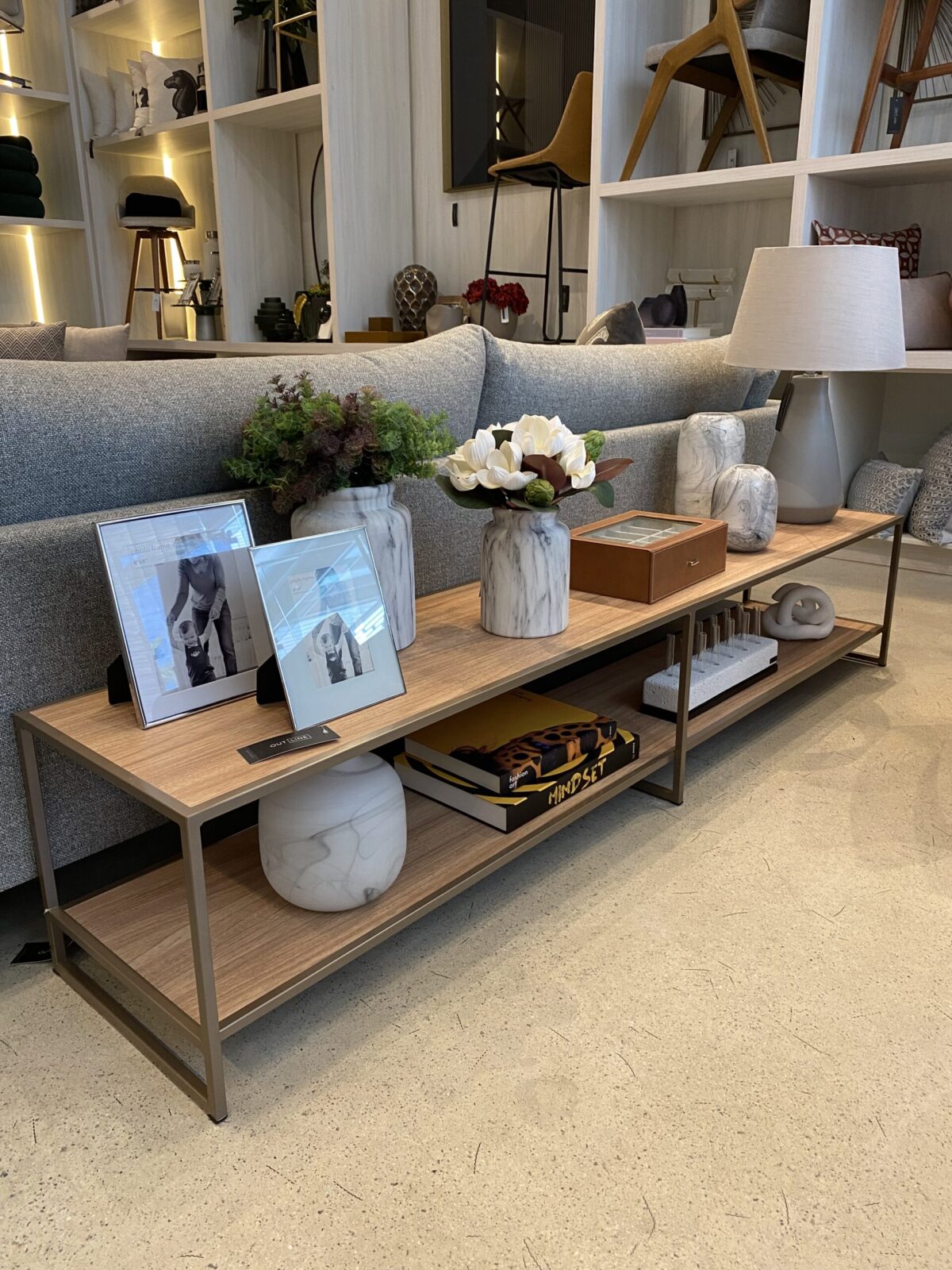 SOFA TABLE MIRAGE CHAMPAGNE/NATURAL - Imagem 3