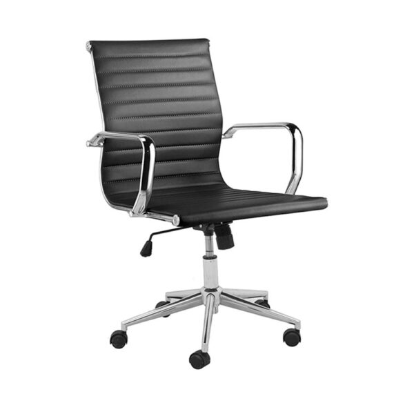 CADEIRA OFFICE SEVILHA BAIXA PRETA