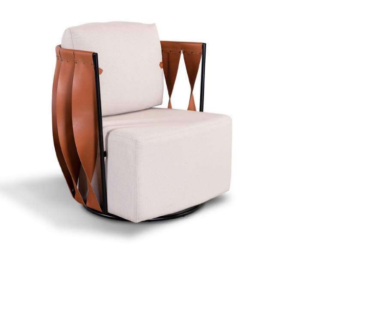 original-23.png POLTRONA FERRARA METAL PT ENC COURO TEC BRONE 2164 75X70X84 - Imagem 1