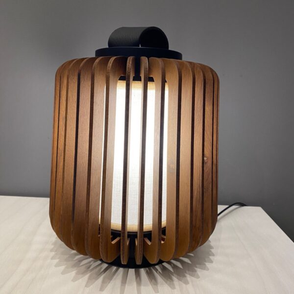 ABAJUR STECCHE DI LEGNO LAMINA 18 20X20X23 1E27