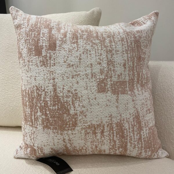 ALMOFADA BOHO CHIC LINHO ROSA SALMAO 50X50 REF 3108