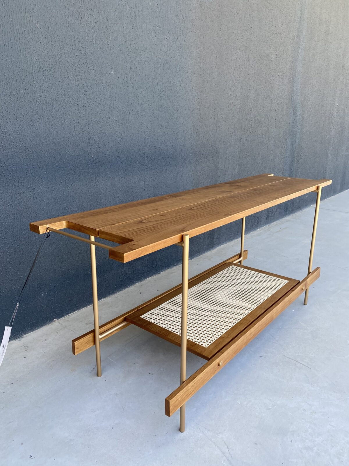 APARADOR EVEN BASE/CHAMP/TAMPO AMENDOA 180X45X80 - Imagem 4