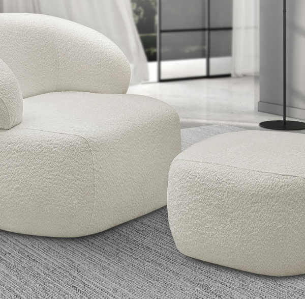 Poltrona + Puff Chandon tec 14045