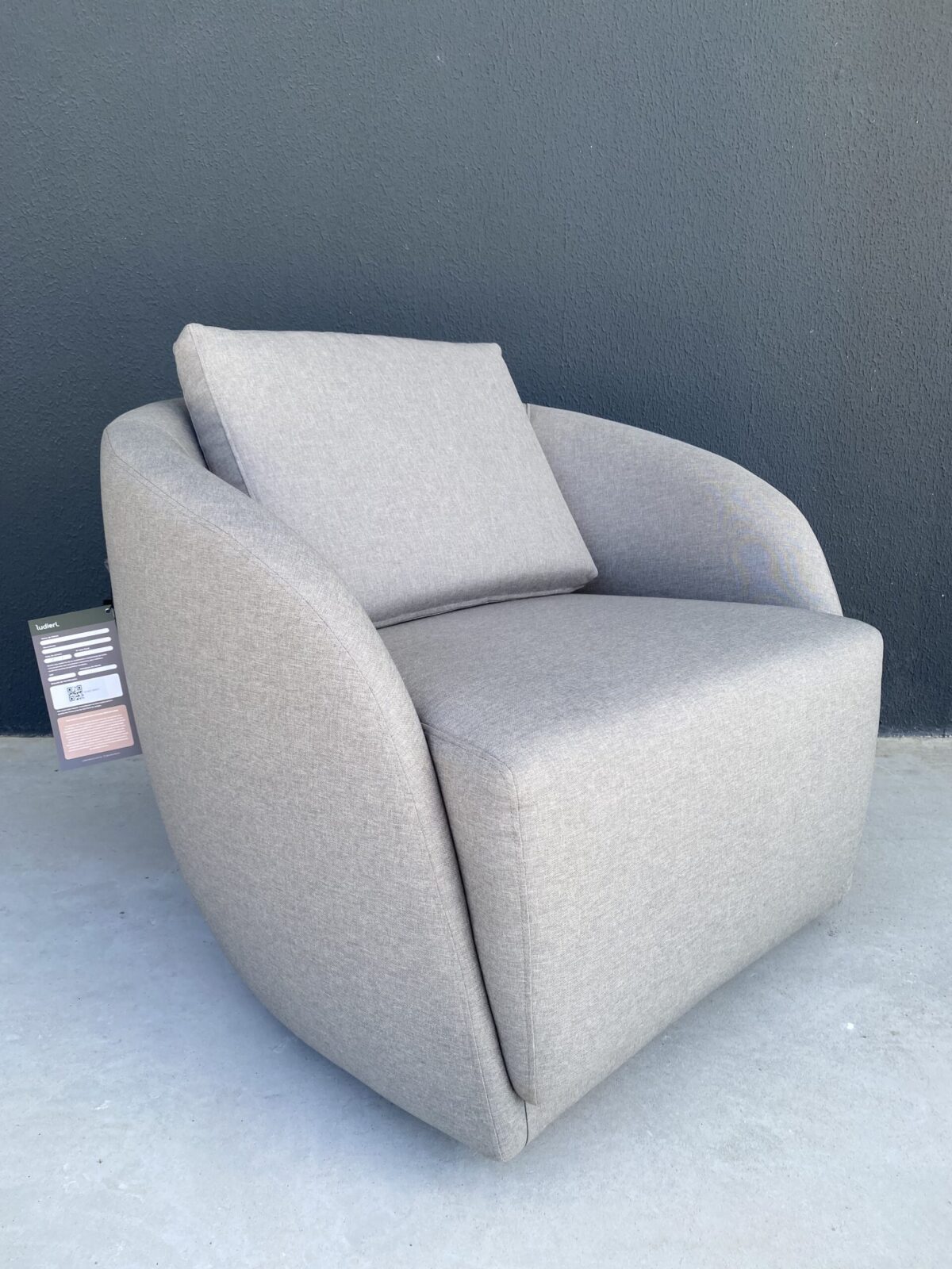 POLTRONA GIR MIANO 0,90 TC - 5005 POLIESTER DICAV VERDE 3114 - Imagem 3