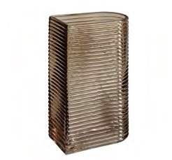 VASO DE VIDRO ACOBREADO