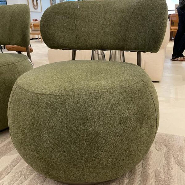 POLTRONA BETHA BASE GIRATÓRIA TEC Z276 METAL CHUMBO 74X74X85