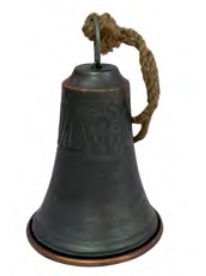 SINO DE METAL COM DETALHE EM BARBANTE