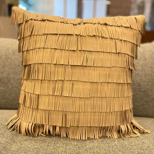 ALMOFADA COURO NATURAL TRESSE MOD 1