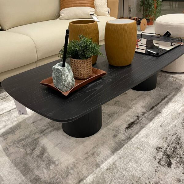 MESA DE CENTRO PILAR 140X33X60CM EBANIZADO