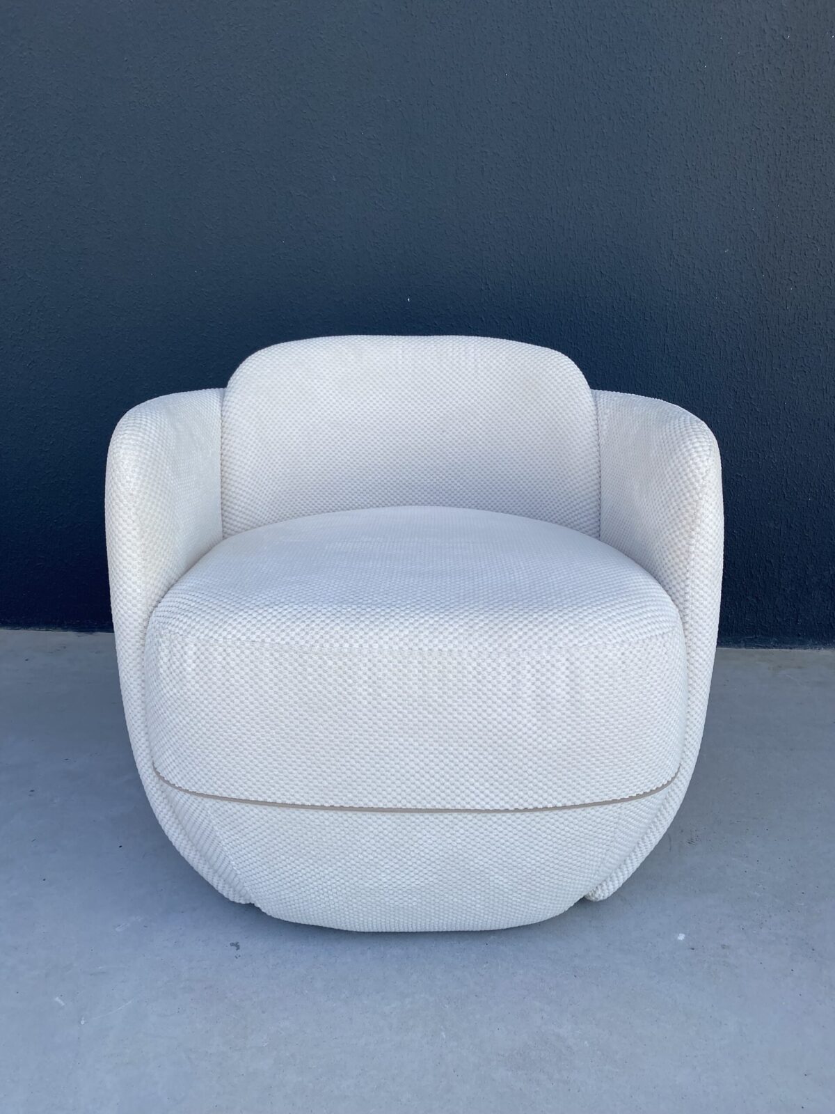 POLTRONA VESTITA 0,75  TC - 1032 VEL TRAMADO TOPAZIO NEVE 01 - Imagem 2