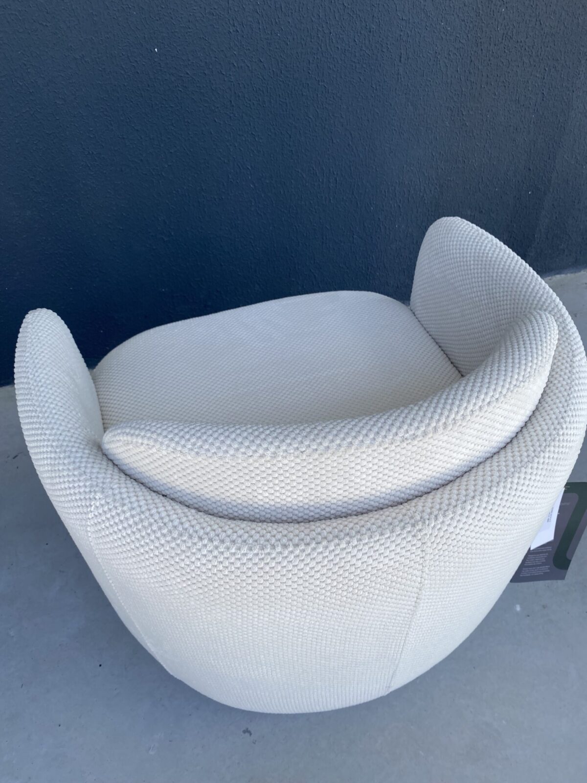 POLTRONA VESTITA 0,75  TC - 1032 VEL TRAMADO TOPAZIO NEVE 01 - Imagem 4