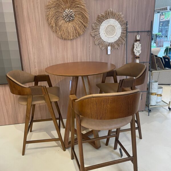 MESA BISTRO DUDA D80 TAMPO  NOGUEIRA