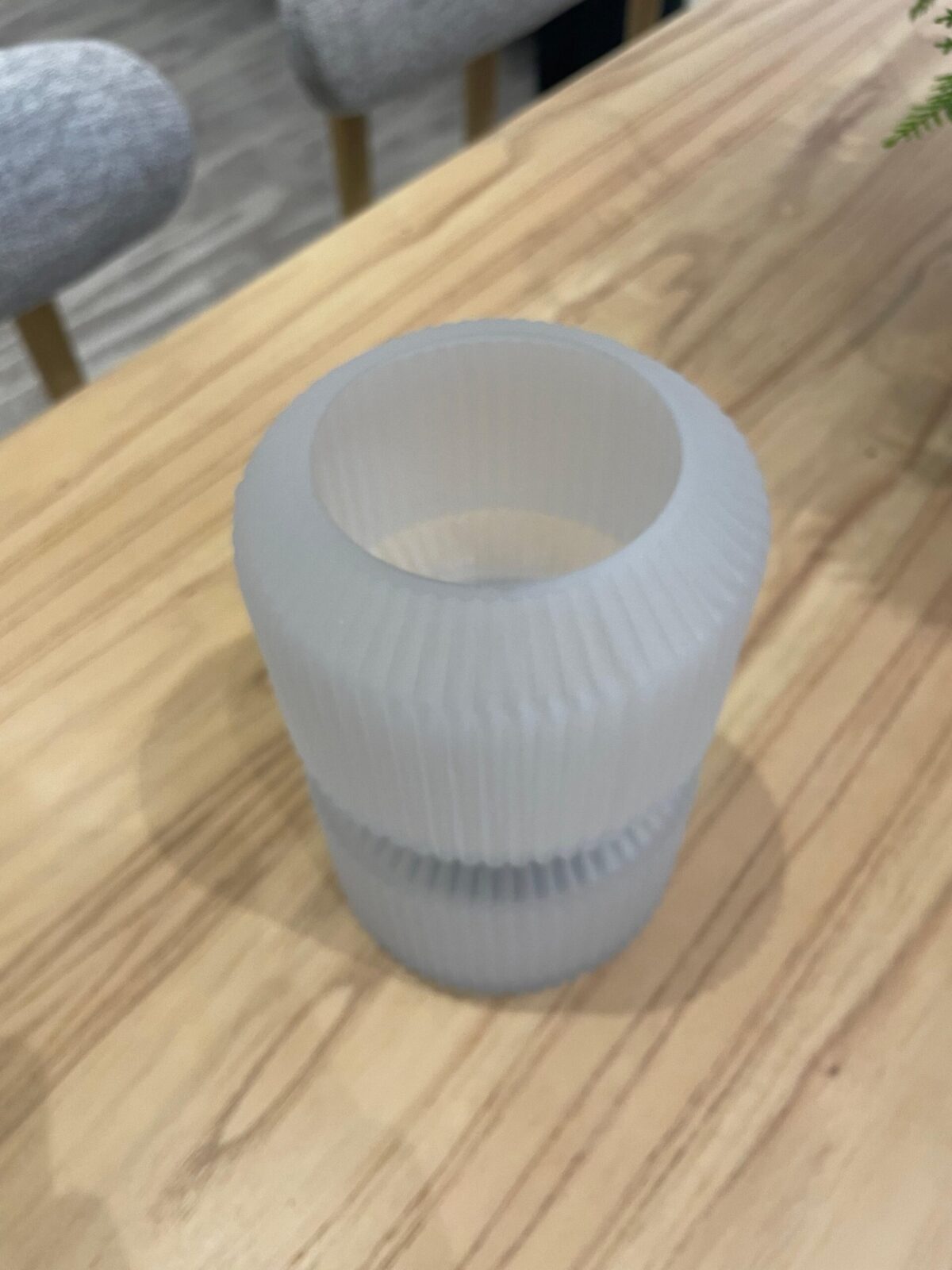 VASO DE VIDRO FOSCO GELO - Imagem 2