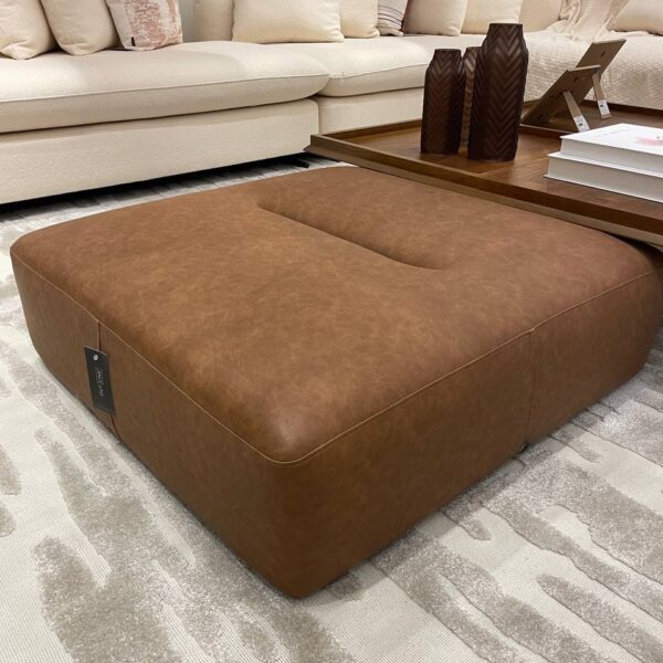 PUFE TELLES 90X90X35 TEC 3035 CORINO FACTOR VEGAN CONHAQUE