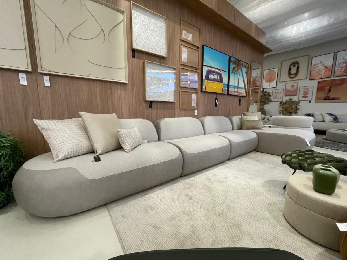 ESTOFADO COSMO MODULAR TEC 2203K 2204F 446X90X75 - Imagem 3