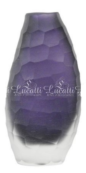 VASO EM VIDRO VIOLETA G