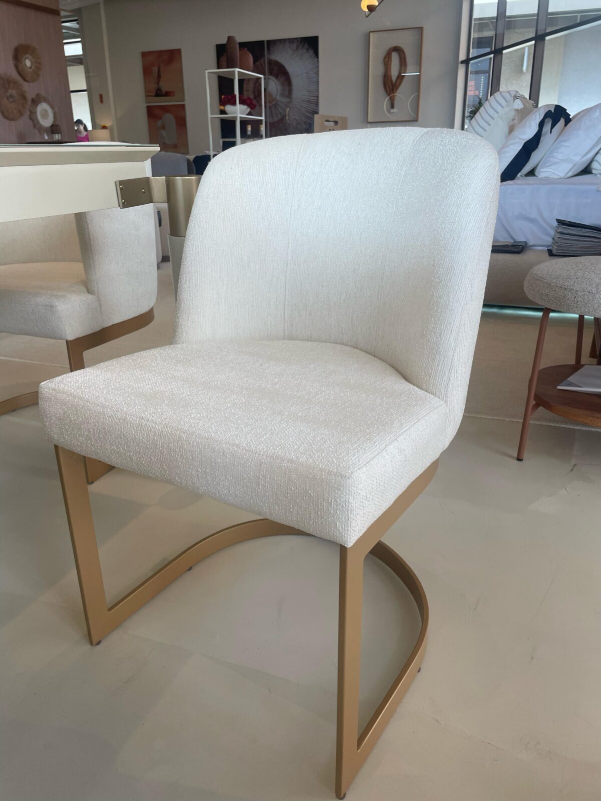 CADEIRA CLOE PREMIUM TEC B457 BASE OURO FOSCO 54x60x83 - Imagem 4