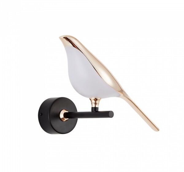 ARANDELA LED VOGEL 10W 3000K DOURADO E PRETO