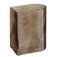 VASO DE VIDRO ACOBREADO