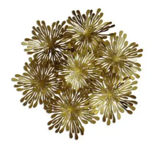 Quadro G Decor em Metal Dourado