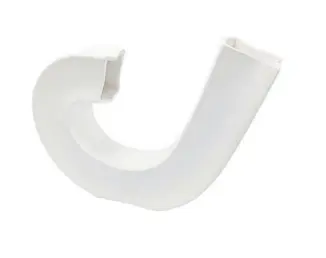 Vaso de Porcelana Branco em Formato C