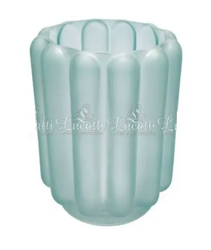 Vaso em Vidro Azul Claro P