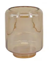 Vaso de Vidro Âmbar